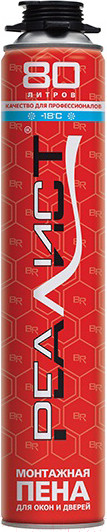 Изображение товара Пена монтажная Realist Pro Red Профессиональная лето (80л)