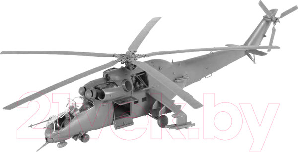 Изображение товара Сборная модель Звезда Советский вертолет Ми-24 В/ВП Крокодил / 7293