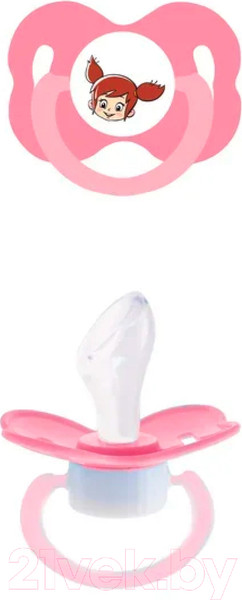 Изображение товара Пустышка Мама Тама Вера. Анатомическая Силиконовая / MT/019 (розовый)