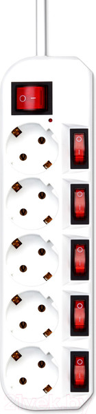 Изображение товара Сетевой фильтр Buro 500SH-1.8-SW-W (белый)