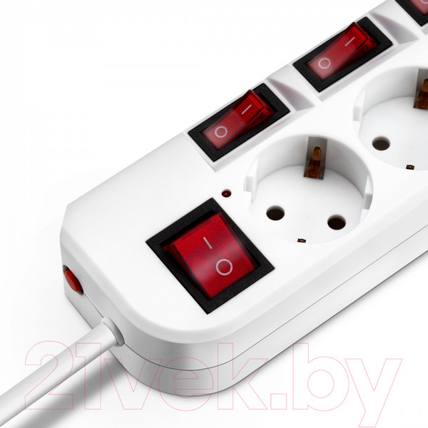 Изображение товара Сетевой фильтр Buro 500SH-5-SW-W (белый)