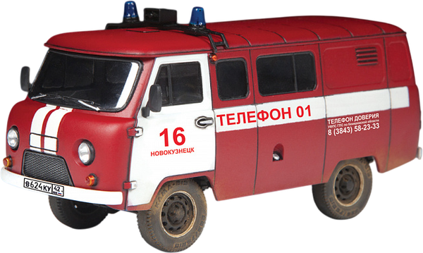 Изображение товара Сборная модель Звезда УАЗ-3909 Пожарная служба / 43001