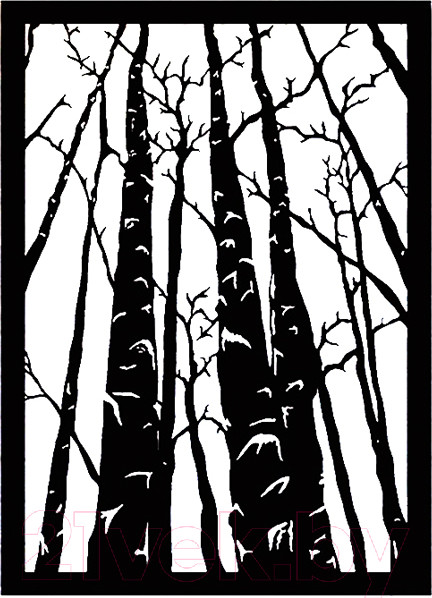 Изображение товара Декор настенный Arthata Лесной массив 30x40-B / 078-1 (черный)