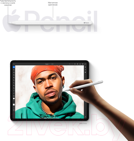 Изображение товара Планшет Apple iPad Pro 11 128GB Wi-Fi A2759 / MNXD3 (серый космос)