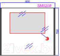 Изображение товара Зеркало Aqwella SM0208