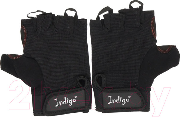 Изображение товара Перчатки для пауэрлифтинга Indigo Sport SB-16-1575 (S, черный)