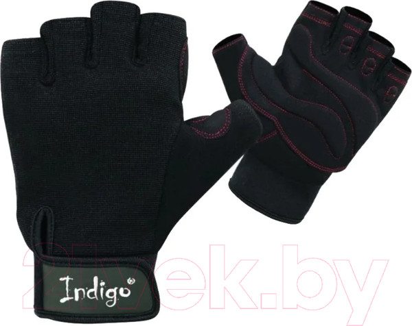 Изображение товара Перчатки для пауэрлифтинга Indigo Sport SB-16-1575 (S, черный)