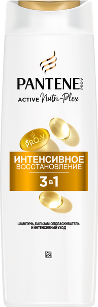 Изображение товара Шампунь для волос PANTENE Интенсивное восстановление 3 в 1 шампунь+бальзам+уход (360мл)