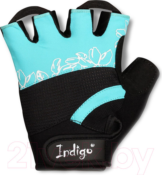 Изображение товара Перчатки для пауэрлифтинга Indigo Sport SB-16-1734 (M, бирюзовый)
