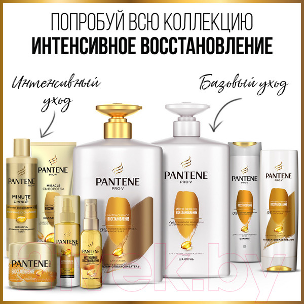 Изображение товара Шампунь для волос PANTENE Интенсивное восстановление (250мл)
