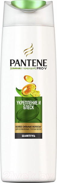 Изображение товара Шампунь для волос PANTENE Слияние с природой укрепление и блеск (400мл)