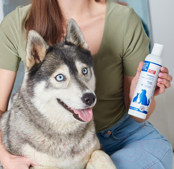 Изображение товара Шампунь для животных Doctor VIC Для глубокой очистки шерсти собак и кошек (250мл)