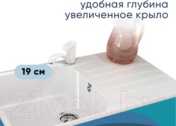 Изображение товара Мойка кухонная Ulgran U-203 (342 графитовый)