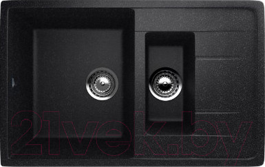 Изображение товара Мойка кухонная Ulgran U-205 (308 черный)