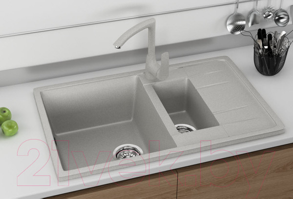 Изображение товара Мойка кухонная Ulgran U-205 (342 графит)