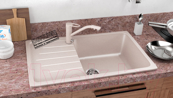 Изображение товара Мойка кухонная Ulgran U-400 (328 бежевый)