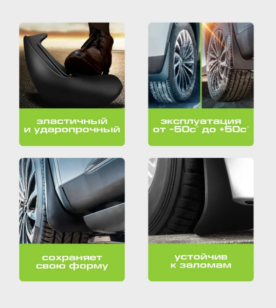 Изображение товара Комплект брызговиков FROSCH NLF.A0N009.E1 для Chery Tiggo 7 Pro (2шт, задние)