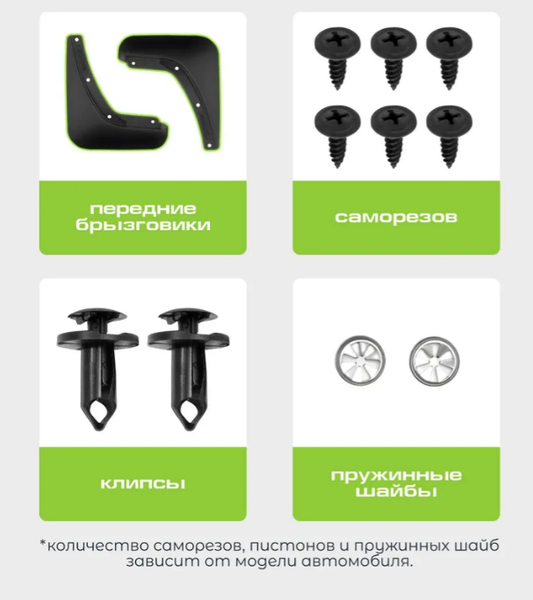 Изображение товара Комплект брызговиков FROSCH NLF.A0N009.F1 для Cherry Tiggo 7 Pro (2шт, передние)