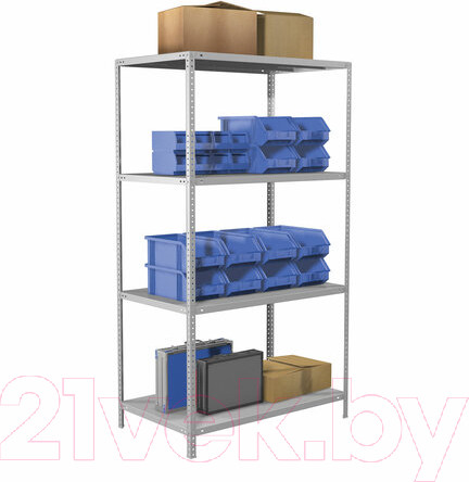 Изображение товара Стеллаж металлический Brabix Ms Kd-185/60-4 / 291117