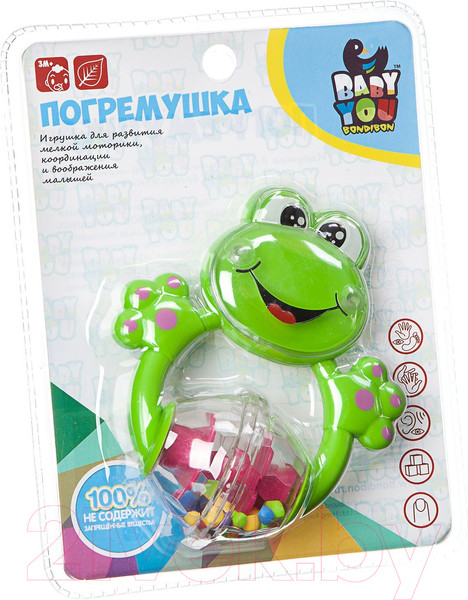 Изображение товара Погремушка Bondibon Baby You. Лягушка / ВВ1788