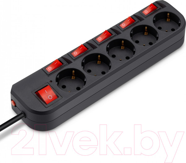 Изображение товара Сетевой фильтр Buro 500SH-3-SW-B (черный)