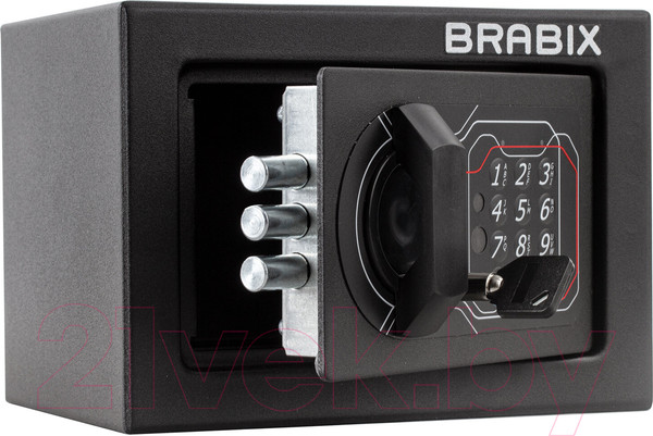 Изображение товара Мебельный сейф Brabix SF-140EL / 291141 (черный)