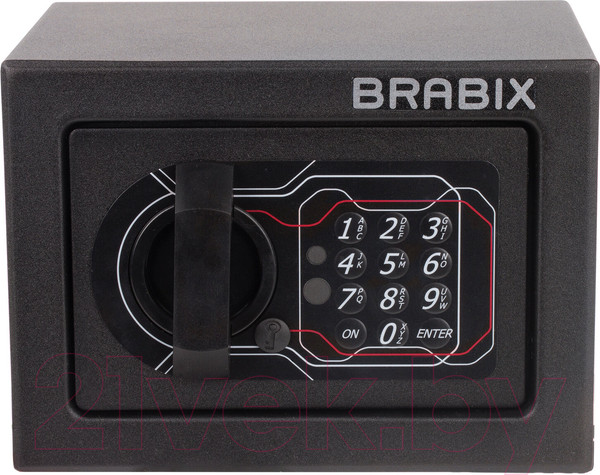 Изображение товара Мебельный сейф Brabix SF-140EL / 291141 (черный)