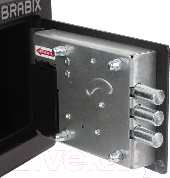 Изображение товара Мебельный сейф Brabix SF-140EL / 291141 (черный)