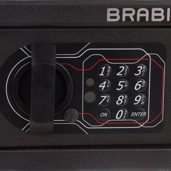 Изображение товара Мебельный сейф Brabix SF-140EL / 291141 (черный)