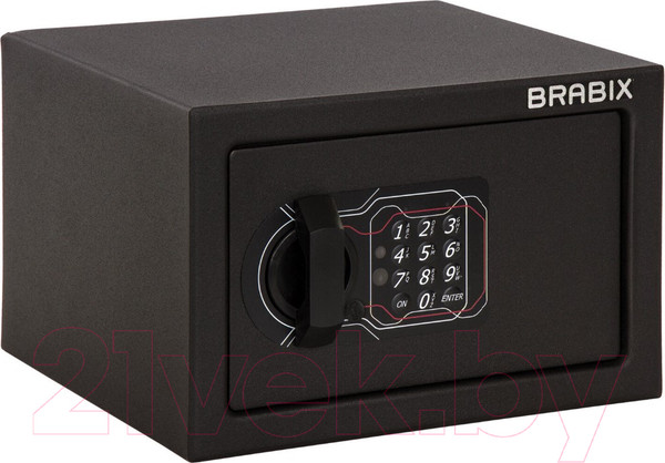 Изображение товара Мебельный сейф Brabix SF-170EL / 291143 (черный)