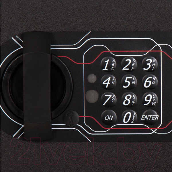 Изображение товара Мебельный сейф Brabix SF-170EL / 291143 (черный)