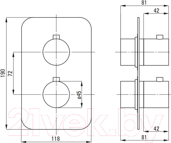 Изображение товара Душевая система со смесителем Deante Box BXYZNEBT