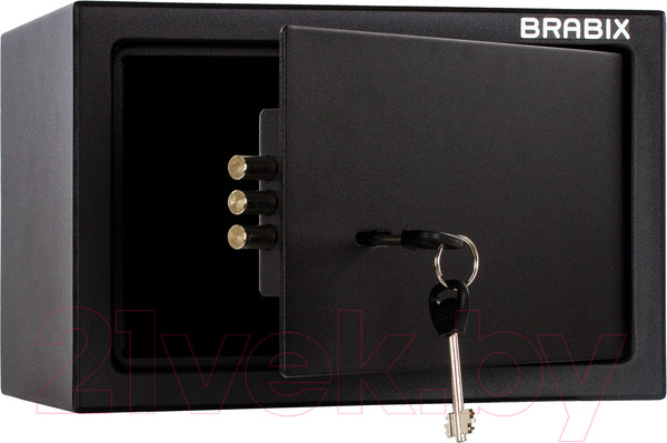 Изображение товара Мебельный сейф Brabix SF-200KL / 291144 (черный)