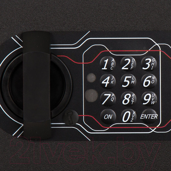 Изображение товара Мебельный сейф Brabix SF-200EL / 291145 (черный)