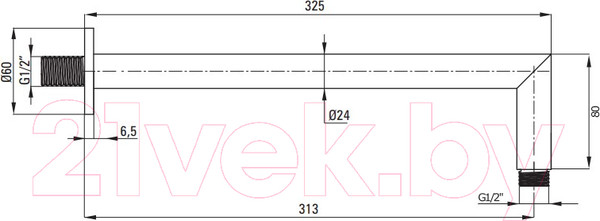Изображение товара Душевая система со смесителем Deante Box BXYZ0EBT