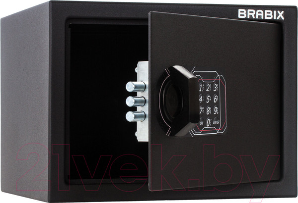 Изображение товара Мебельный сейф Brabix SF-230EL / 291147 (черный)