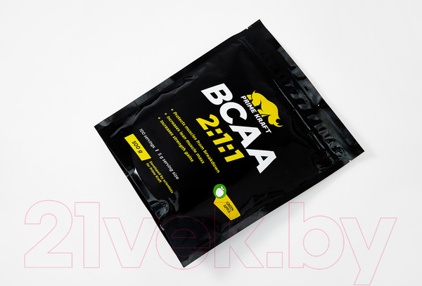 Изображение товара Аминокислоты BCAA Prime Kraft 2:1:1 (500г, зеленое яблоко)