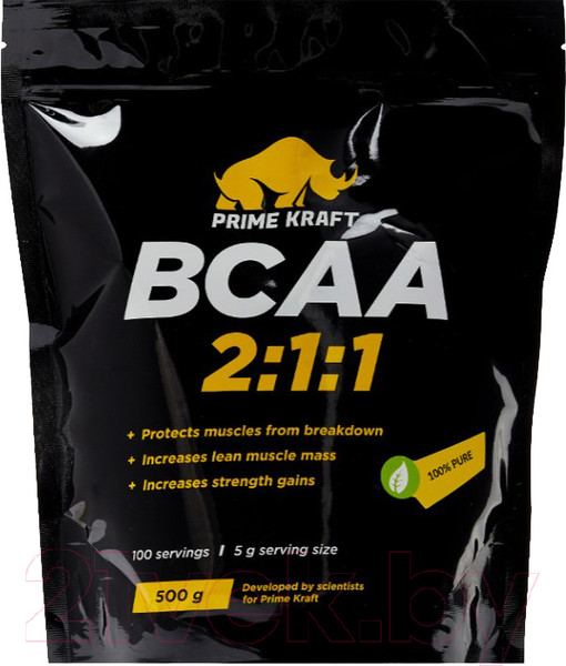 Изображение товара Аминокислоты BCAA Prime Kraft 2:1:1 (500г, чистый)