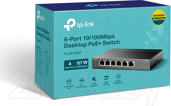 Изображение товара Коммутатор TP-Link TL-SF1006P