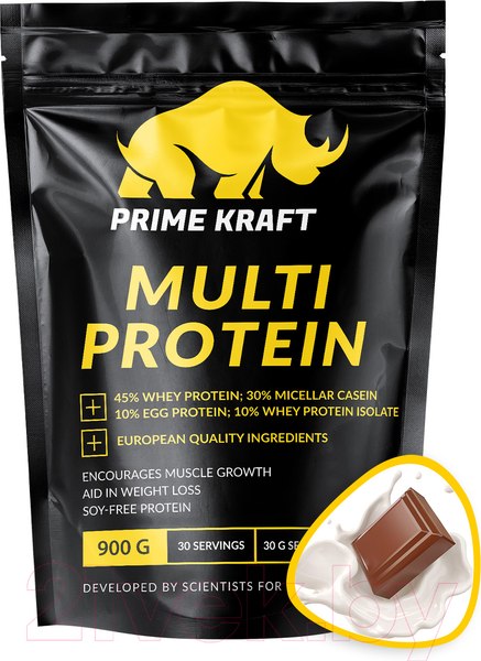Изображение товара Протеин Prime Kraft Multi Protein Молочный шоколад (900г )