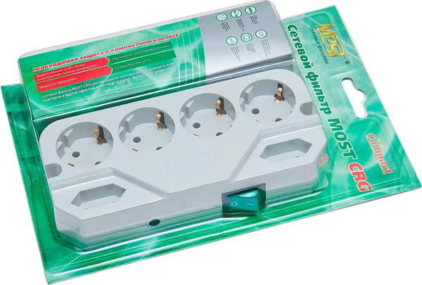 Изображение товара Сетевой фильтр Most CRG 2M WH (белый)