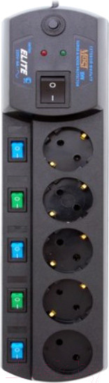 Изображение товара Сетевой фильтр Most EHV (5м, черный)