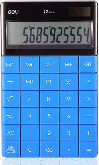 Изображение товара Калькулятор Deli 1589-3 (синий)