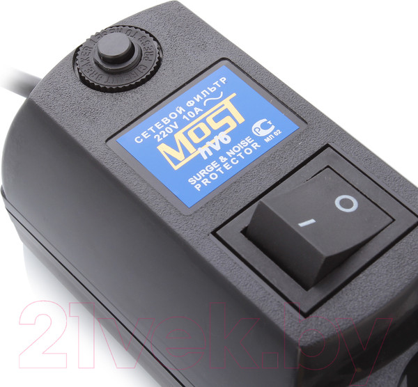 Изображение товара Сетевой фильтр Most HV6 (2м, черный)