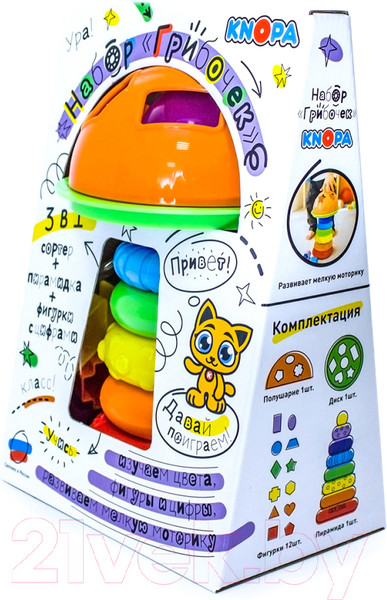 Изображение товара Сортер Knopa Сортер. Грибочек / 87072