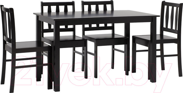 Изображение товара Обеденная группа Stool Group Ingrid (массив гевеи/венге)