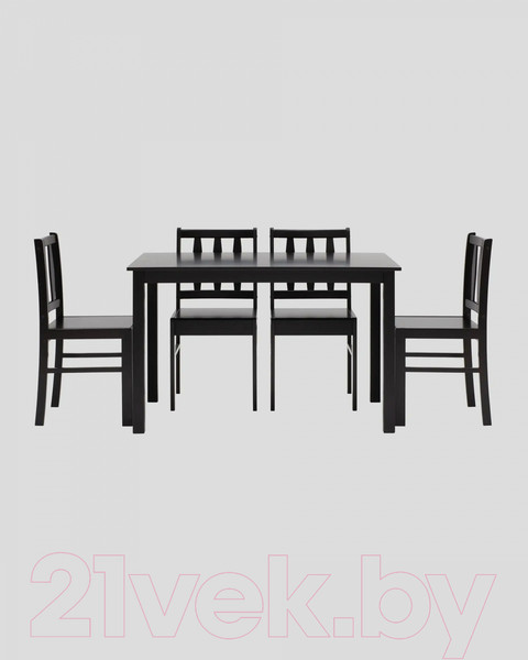 Изображение товара Обеденная группа Stool Group Ingrid (массив гевеи/венге)