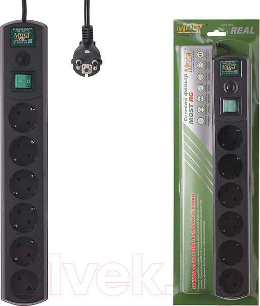 Изображение товара Сетевой фильтр Most RG (2м, черный)