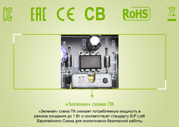 Изображение товара Блок питания для компьютера Zalman ZM500-XEII 500W