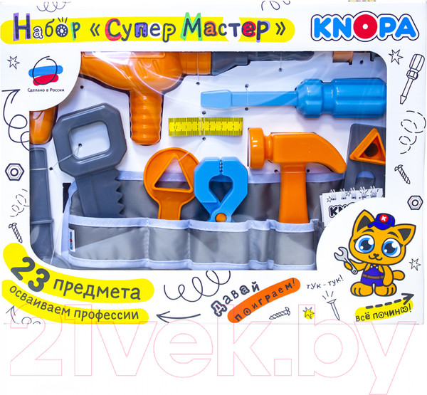 Изображение товара Набор инструментов игрушечный Knopa СуперМастер / 87075